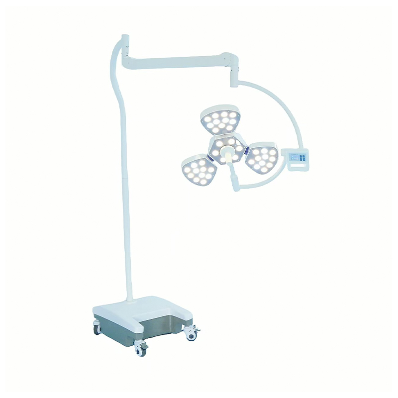 گلبرگ موبایل 3 LED بدون سایه کف سرپایی چراغ جراحی